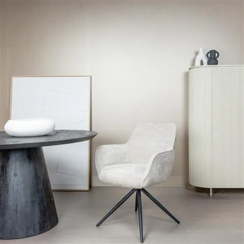 Fondo Armstoel fabric Mona 110 Sand (draaibaar)