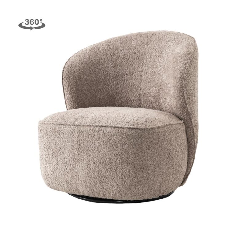 Fauteuil Belvi – fabric-roze