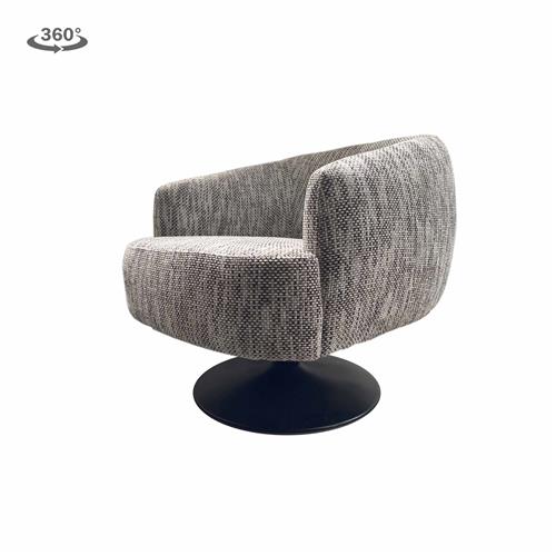 Fauteuil Barga – Wit-grijs