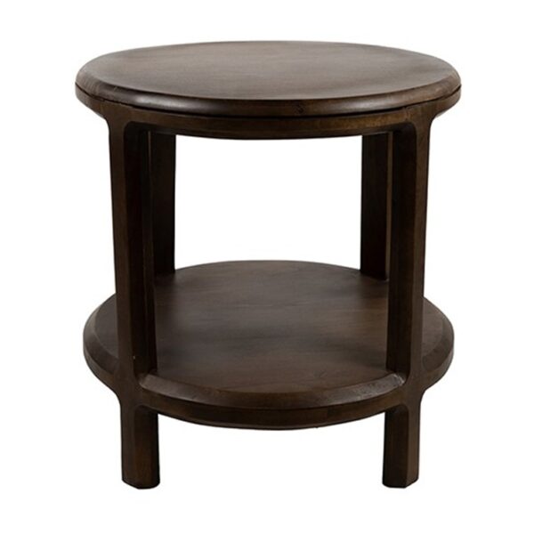 Bijzettafel Jumbo Ø50, H50, Mango Brown Walnut