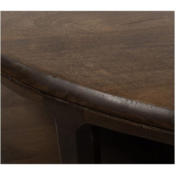 Bijzettafel Jumbo Ø50, H50, Mango Brown Walnut