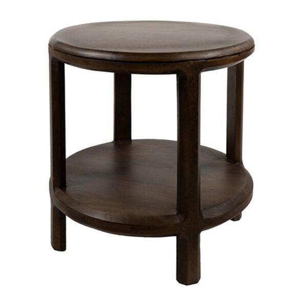 Bijzettafel Jumbo Ø50 Mango Brown Walnut