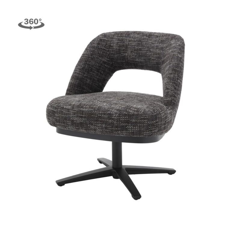Eetkamerstoel Caldes 360° draaibaar – Blue-grey