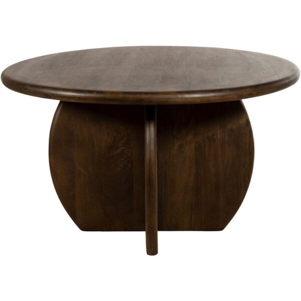Eetkamertafel Belly Ø130 Mango Brown Walnut