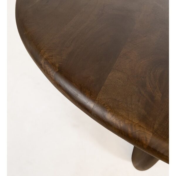 Eetkamertafel Belly Ø130 Mango Brown Walnut