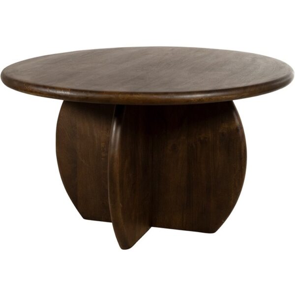 Eetkamertafel Belly Ø130 Mango Brown Walnut