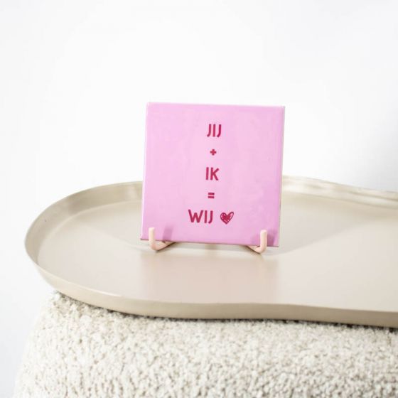 Tegeltje Jij + ik = wij