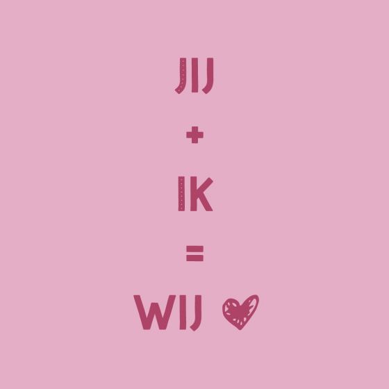 Tegeltje Jij + ik = wij - Afbeelding 2