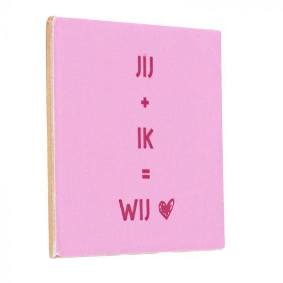 Tegeltje Jij + ik = wij - Afbeelding 3