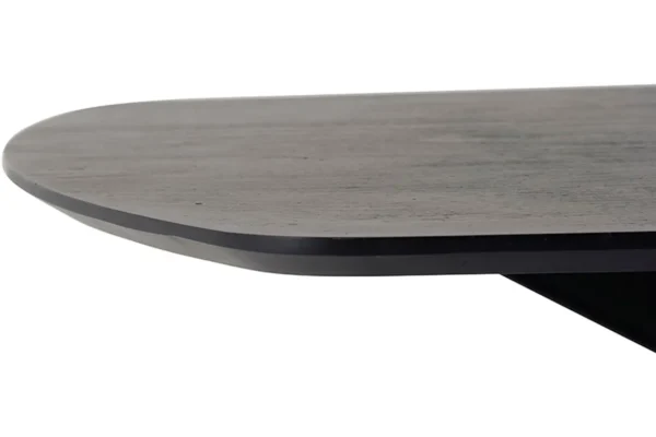 Eettafel eetkamertafel akagi acaciahout deens ovaal zwart nijwie2