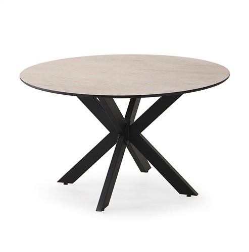 Eettafel rond Lodovico  Laminate – 150 cm, Tapered spiderleg