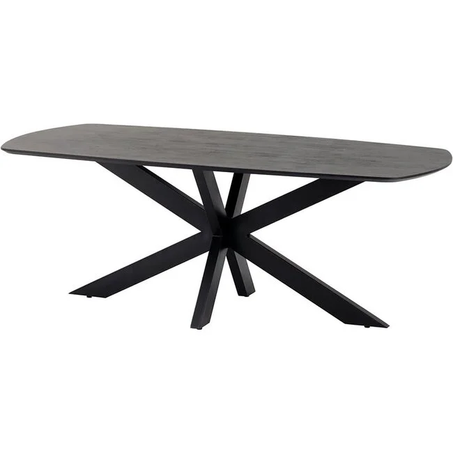 Mysons eettafel akagi acacia deens ovaal zwart 160