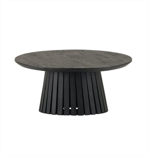 Salontafel Burundi Ø60,90 cm – 90 x 90 x 40 cm, Zwart