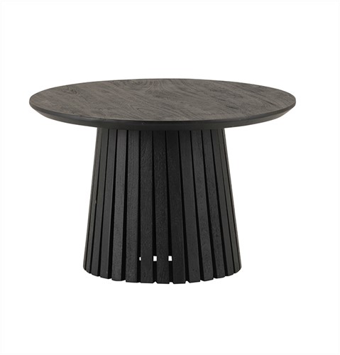 Salontafel Burundi Ø60,90 cm – 60 x 60 x 45 cm, Zwart