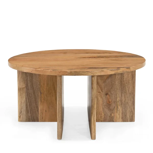 Salontafel jade rond naturel
