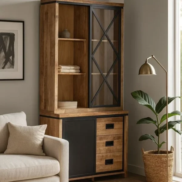 Vitrinekast novelle 100 cm