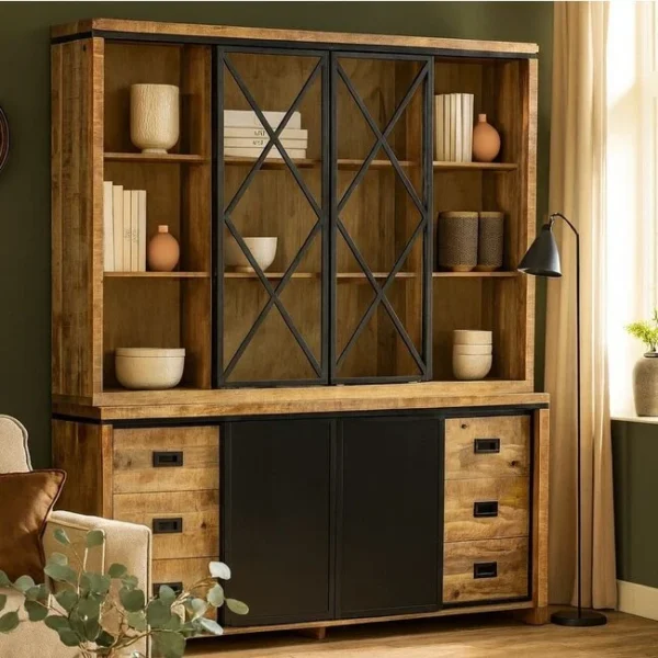 Vitrinekast novelle 200cm