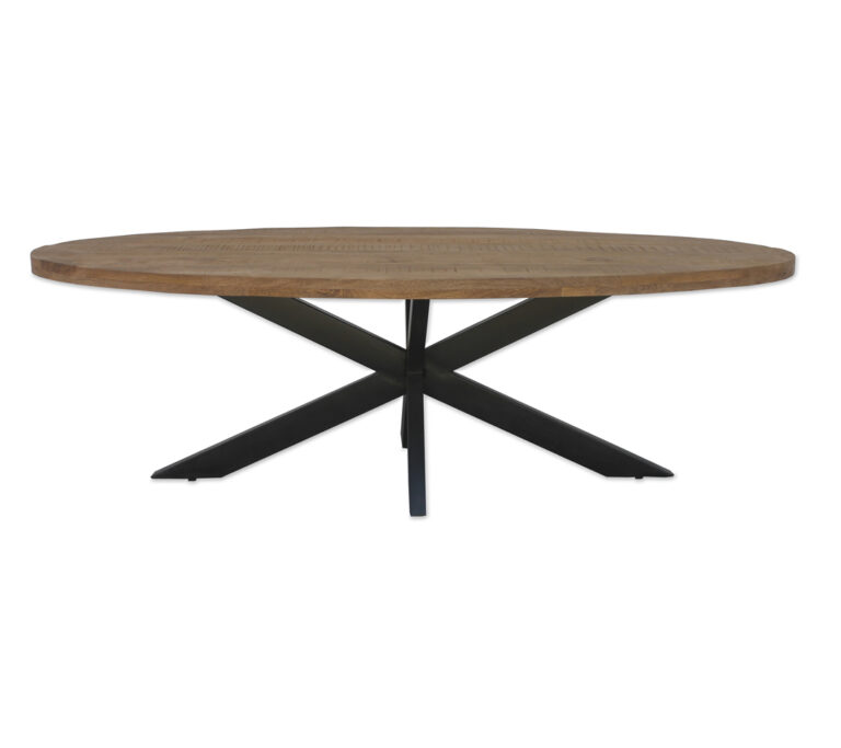 Eetkamertafel Sturdy ovaal 210 en 140 cm – 240 x 110 x 76 cm