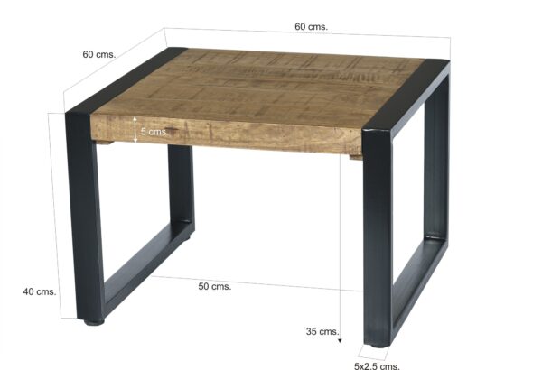 Bijzettafel Nairobi 60 cm