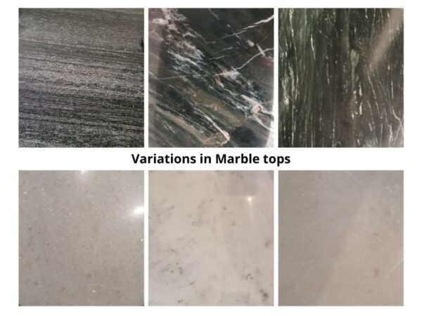 Salontafel Dian Marble Black Black 90cm