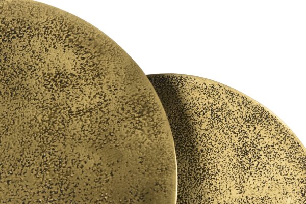 Bijzettafel Cast Iron Beau Gold set van 2