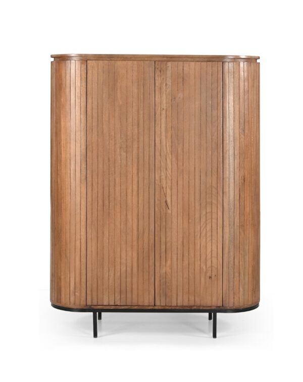 Wandkast Noor - Naturel, Mangohout