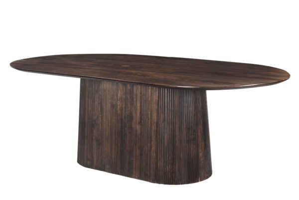 Eetkamertafel Salvator walnut ovaal