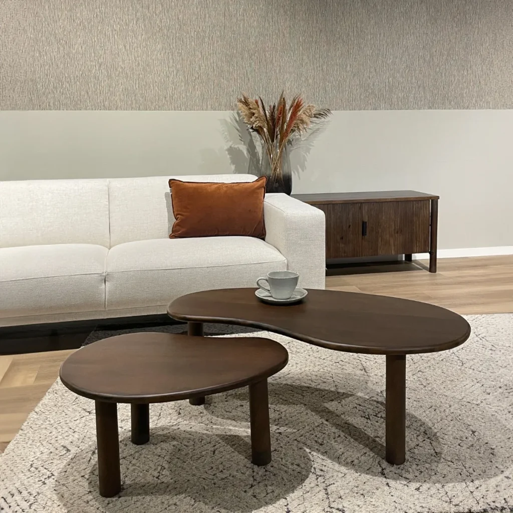 Salontafel Brix Nubi Brown Set of 2