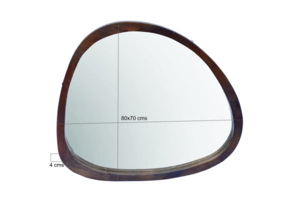 Spiegel organisch Brix Joy Walnut