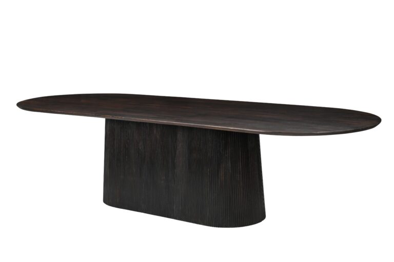 Eetkamertafel Salvator Walnut ovaal 300cm