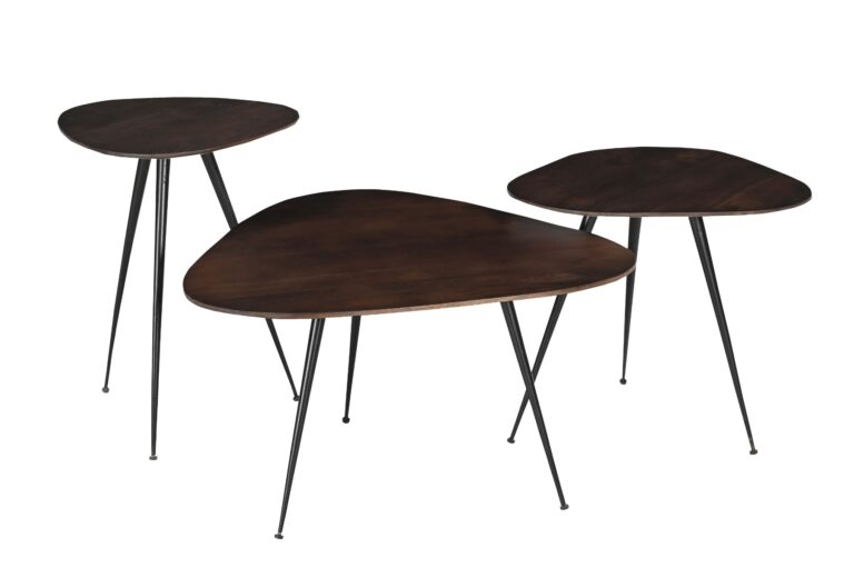 Salontafel Brix Loua Brown set of 3