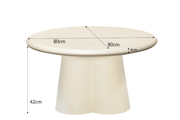 Salontafel Brix Clubs Sandy Rond Ø80cm