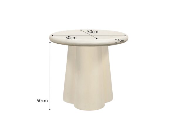 Bijzettafel Brix Clubs Sandy rond Ø50cm