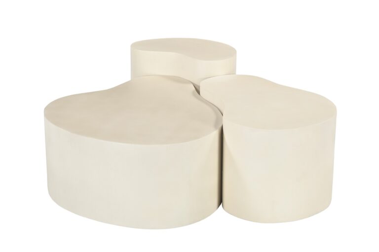 Salontafel Brix Organic Sandy 50, 70, 85cm – Complete set