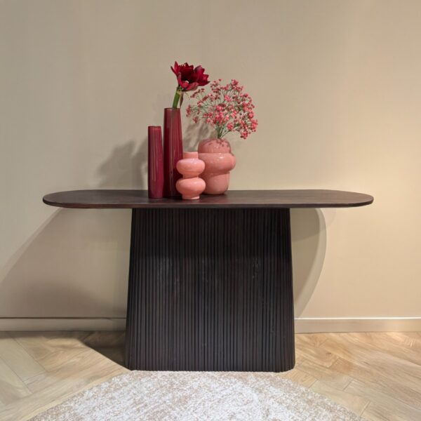 Side table Salvator walnut ovaal 140cm