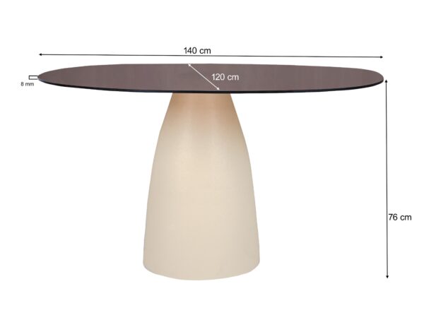 Eetkamertafel Brix Mylon 140 cm