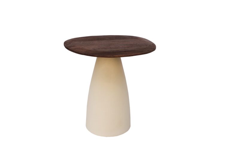 Bijzettafel Brix Marron organisch 50 cm
