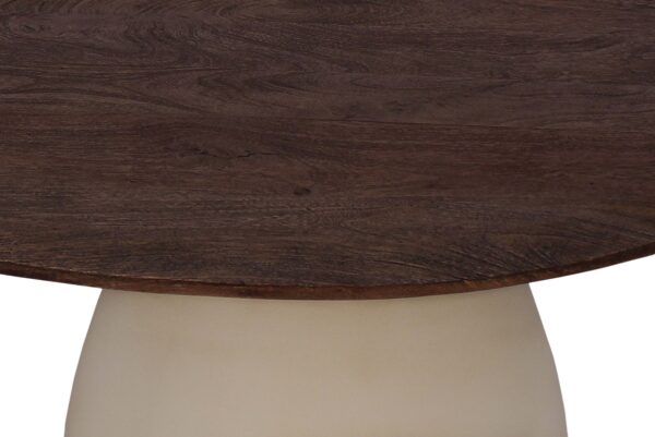 Bijzettafel Brix Marron organisch 50 cm
