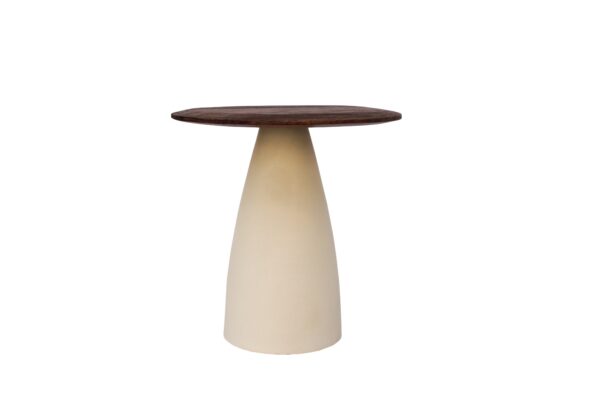 Bijzettafel Brix Marron organisch 50 cm
