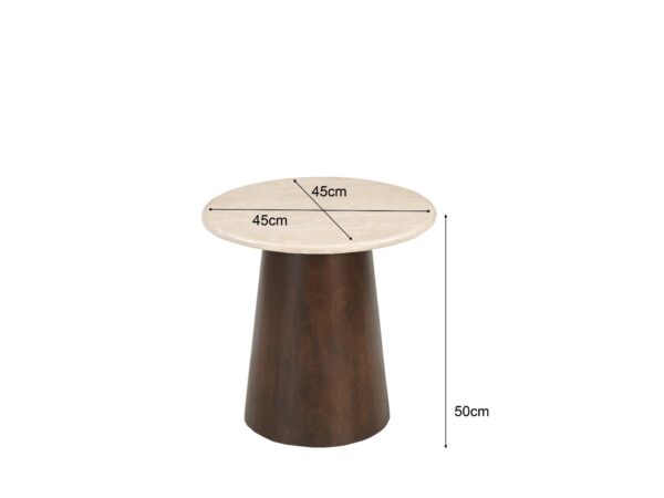 Bijzettafel Brix Bottecino rond Ø45cm