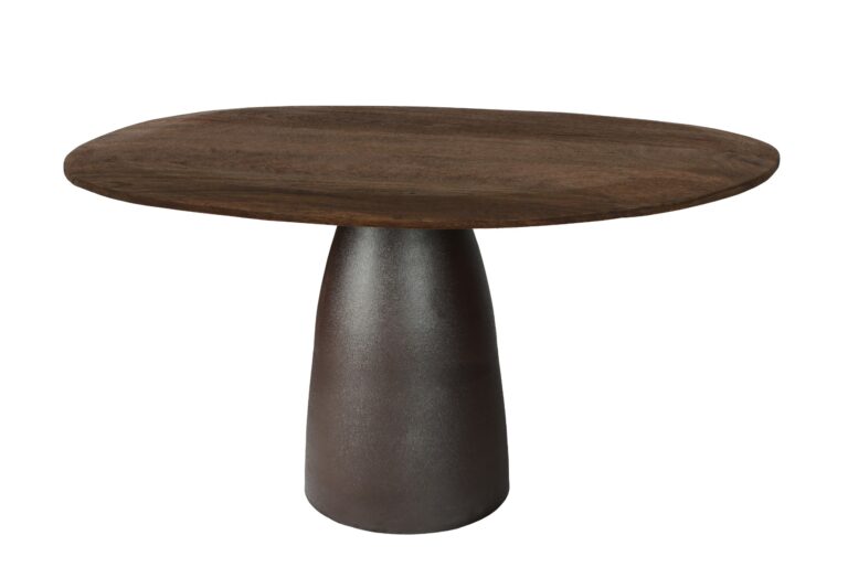 Eetkamertafel Brix Marron Espresso organisch140cm