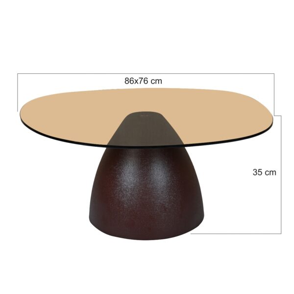 Salontafel Brix Mylon Brown organisch