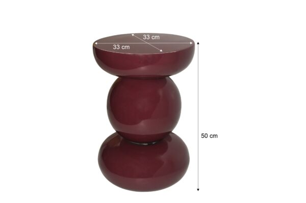 Bijzettafel Brix Dex Maroon