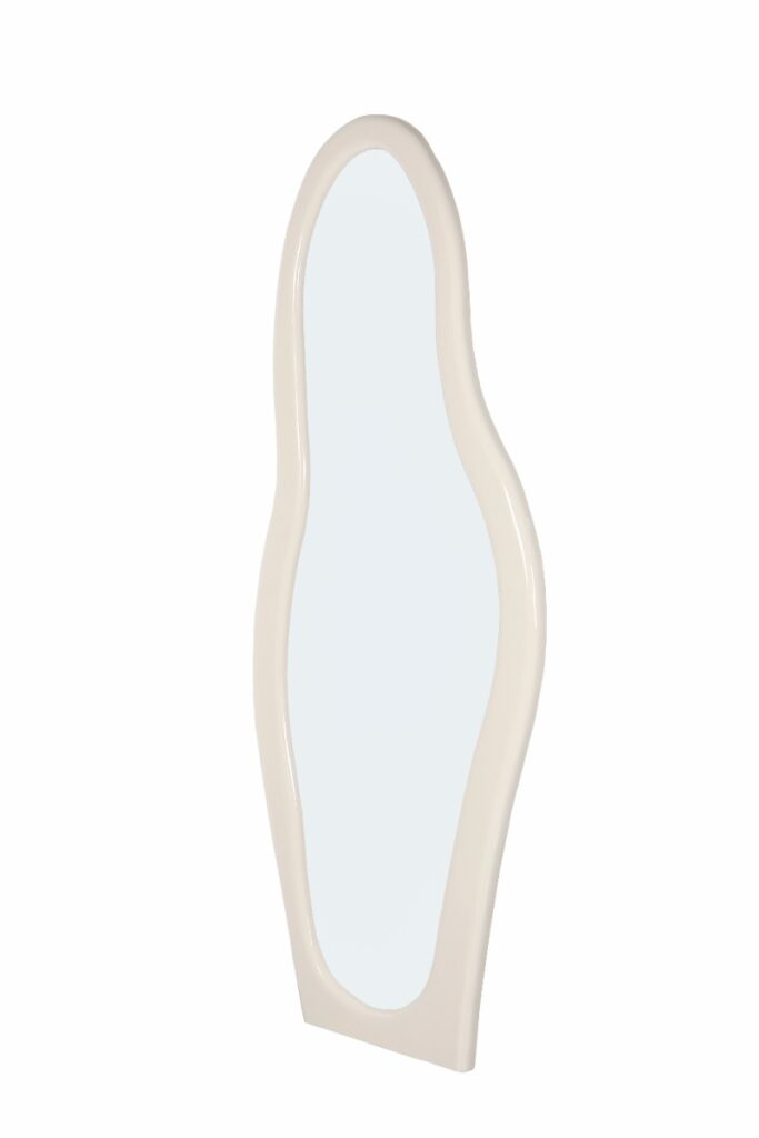 Spiegel organisch Brix Olivia Off White