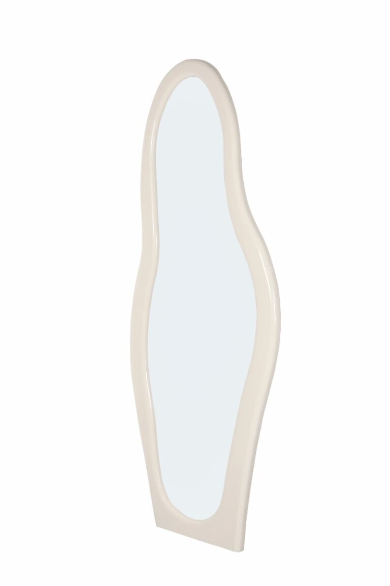 Spiegel organisch Brix Olivia Off White