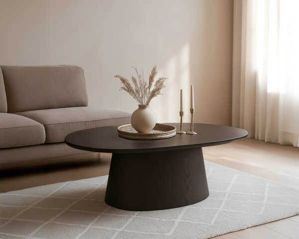 Salontafel Novero Espresso ovaal 120cm