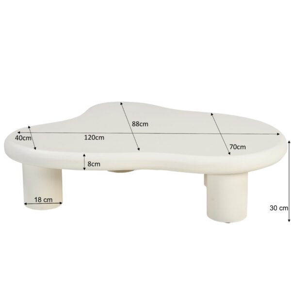 Salontafel Brix Feline Sandy 120 cm