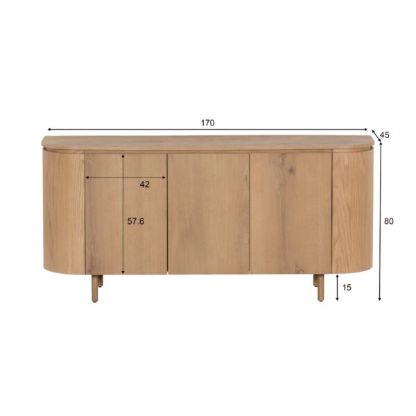 Dressoir Tobago naturel 170cm