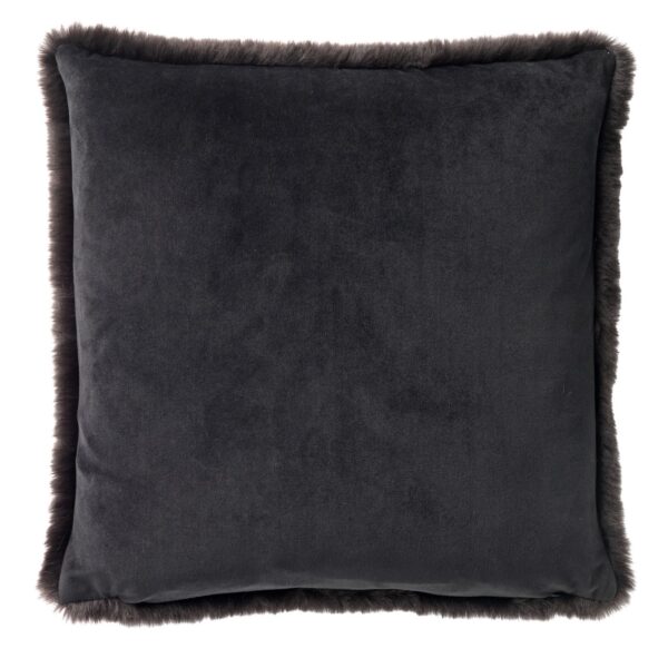 8714165619251 zaya 45 raven 2 zaya sierkussen 45x45 cm bontlook effen kleur raven zwart