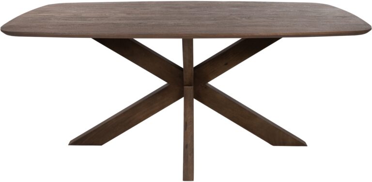 Eetkamertafel Capricorn Deens ovaal Acacia Marron Brown – 240 x 100 x 76 cm